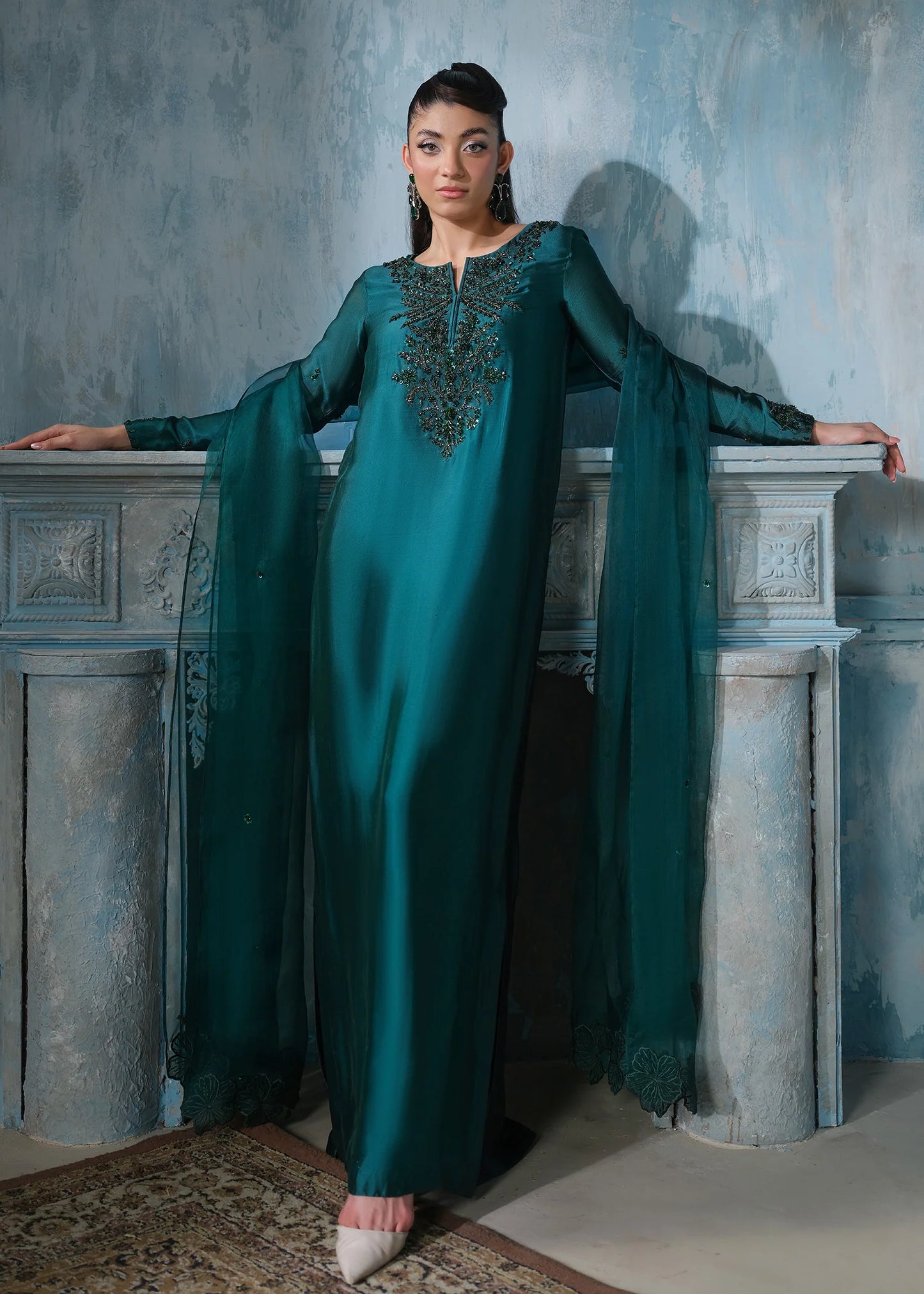 Emerald Zephyr - pure sheesha silk - Ocean Pine