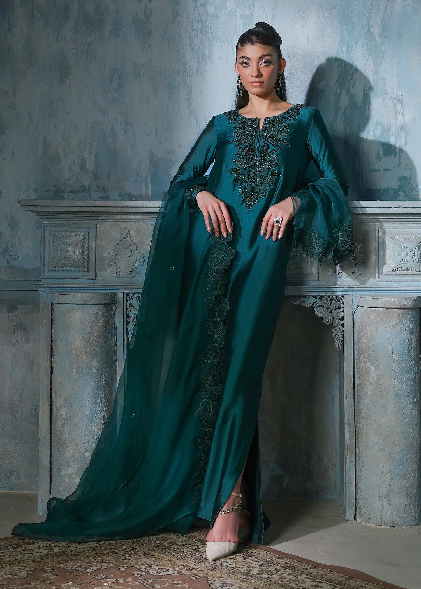 Emerald Zephyr - pure sheesha silk - Ocean Pine