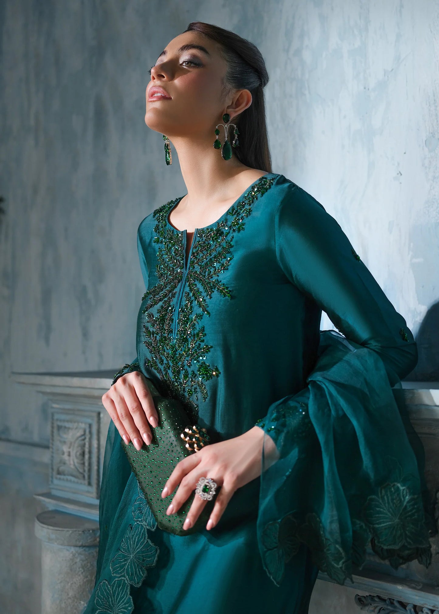 Emerald Zephyr - pure sheesha silk - Ocean Pine