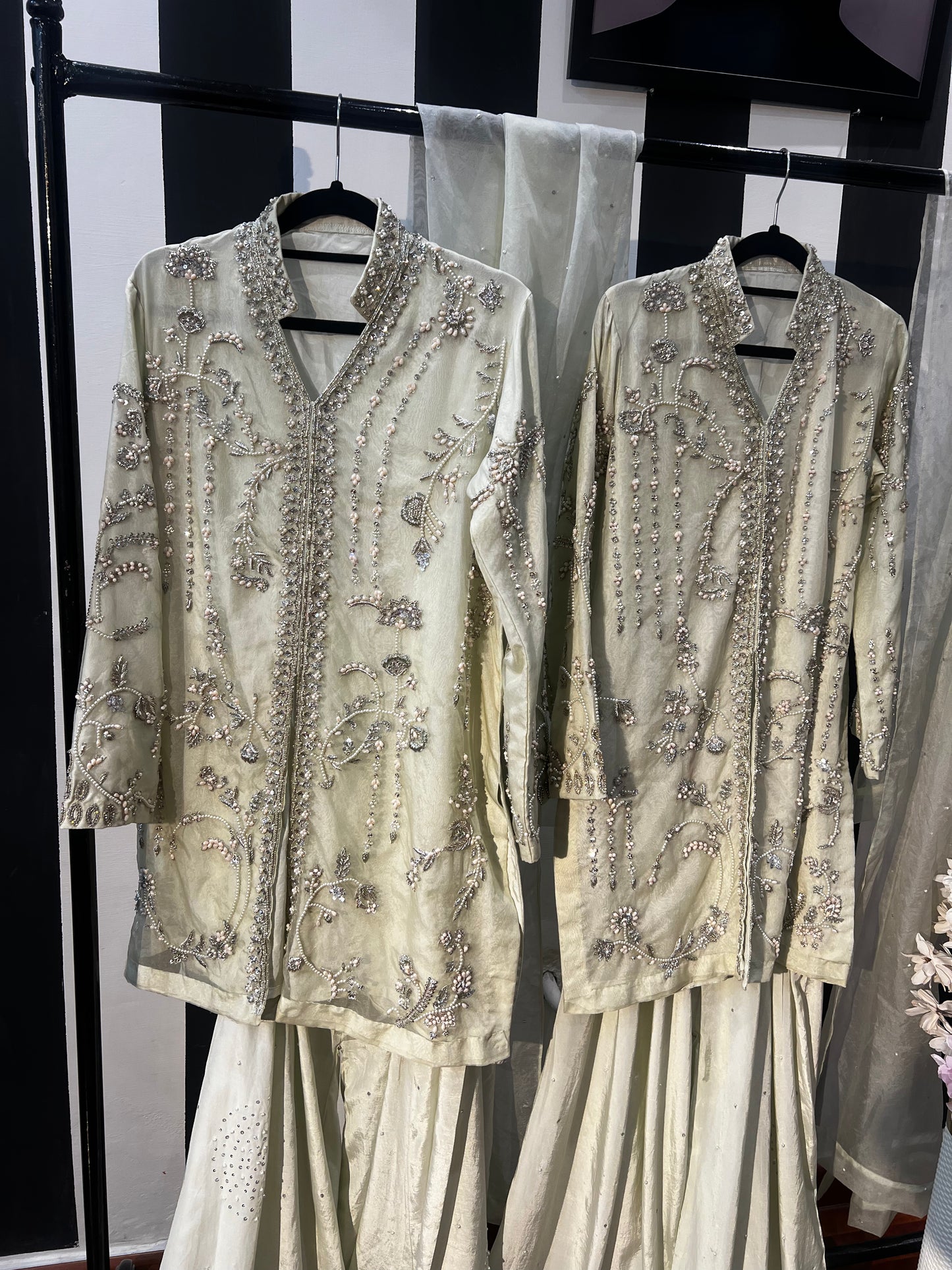 Pearl Mist Embellished Ensemble