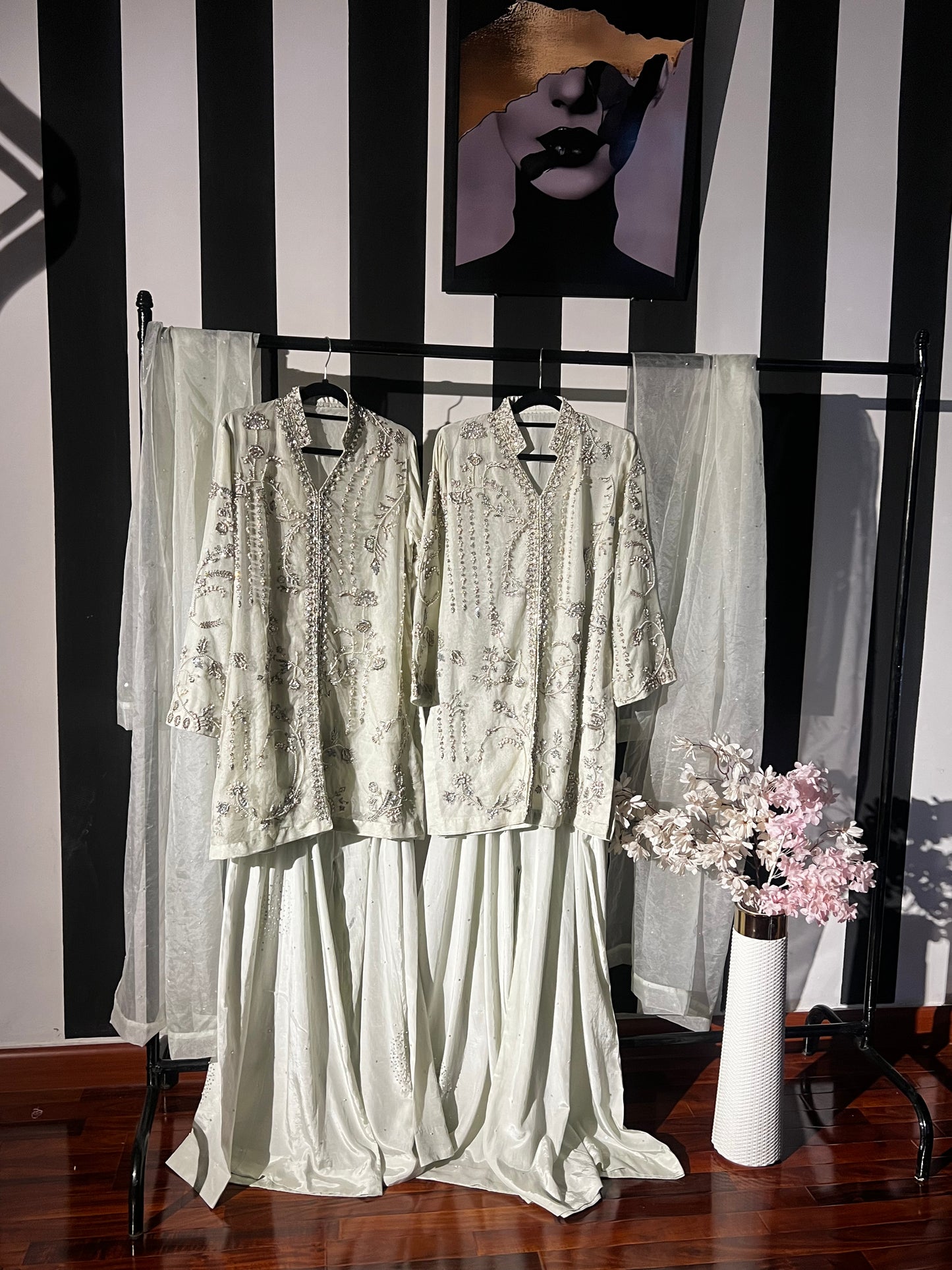 Pearl Mist Embellished Ensemble