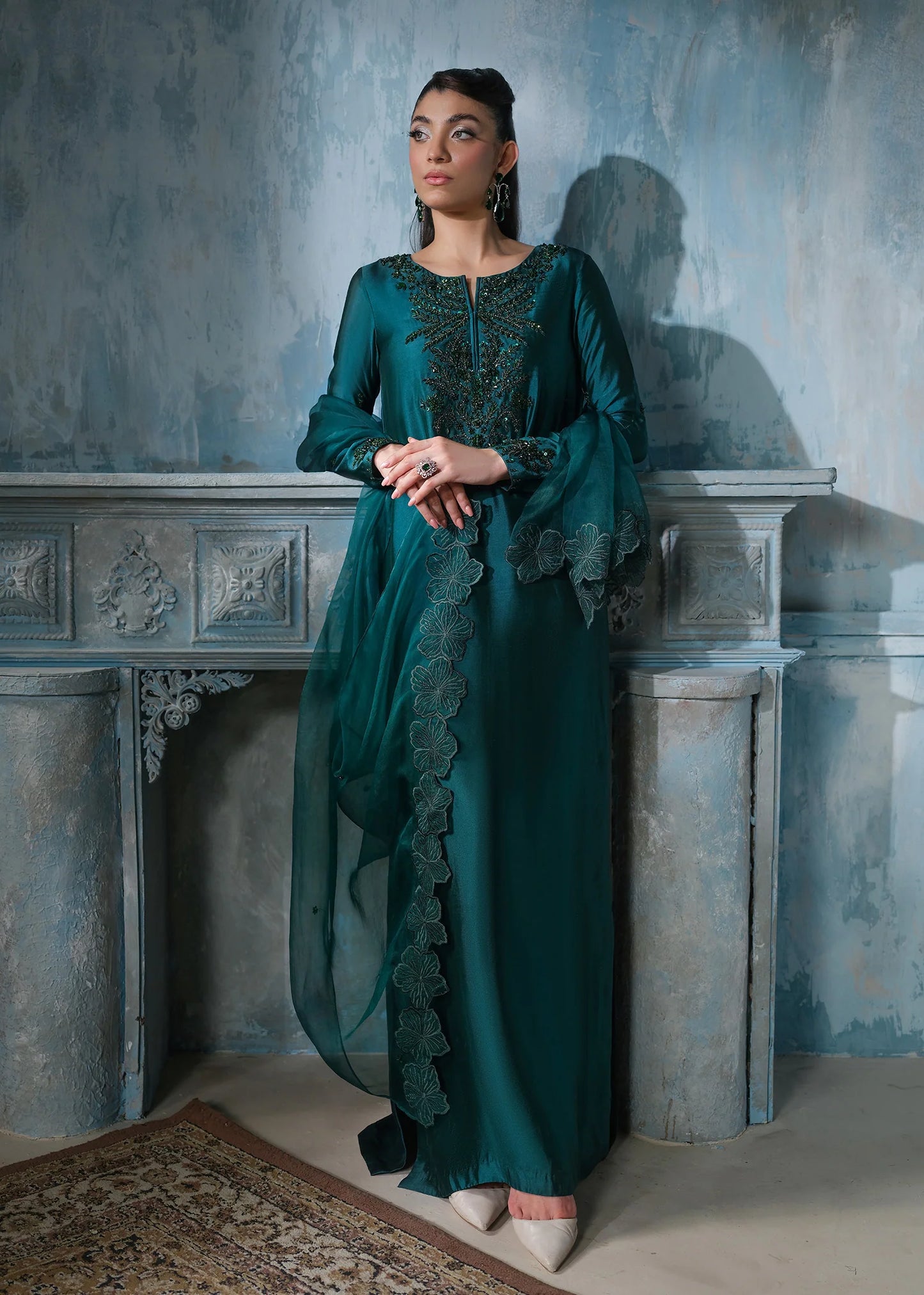 Emerald Zephyr - pure sheesha silk - Ocean Pine