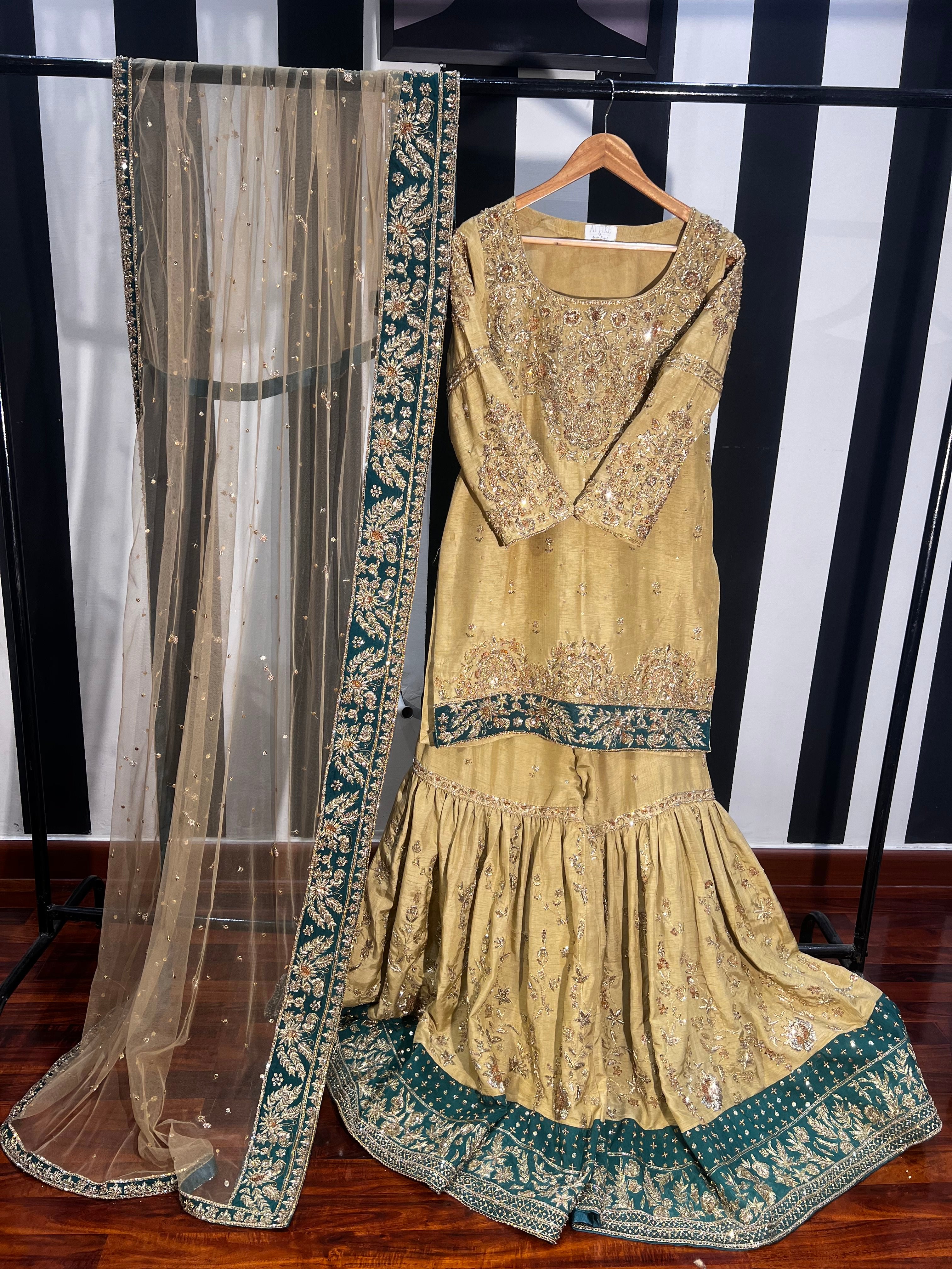 Emerald Noor Sharara Set