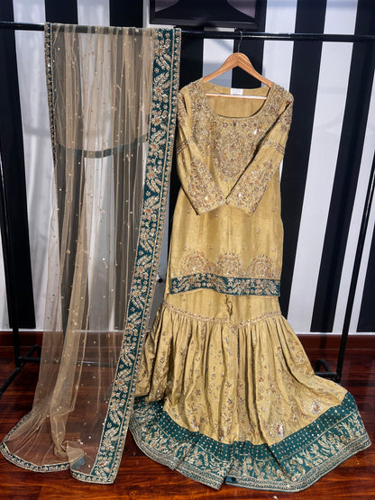Emerald Noor Sharara Set