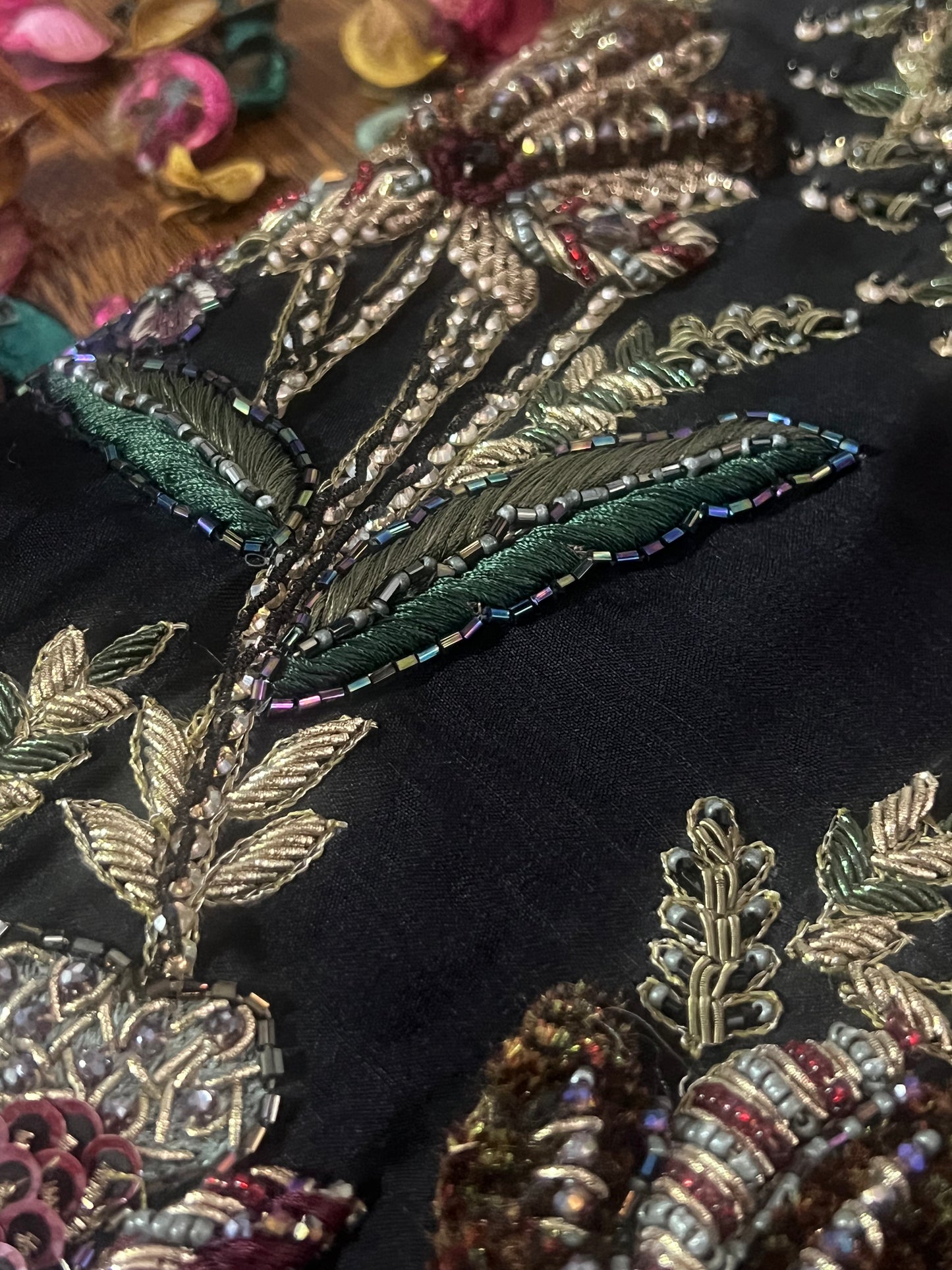 Black Orchid Embroidered Dress