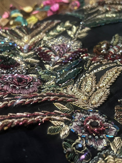 Black Orchid Embroidered Dress