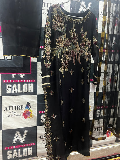 Black Orchid Embroidered Dress