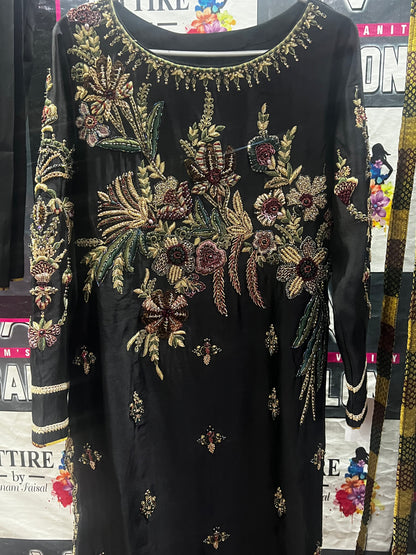 Black Orchid Embroidered Dress