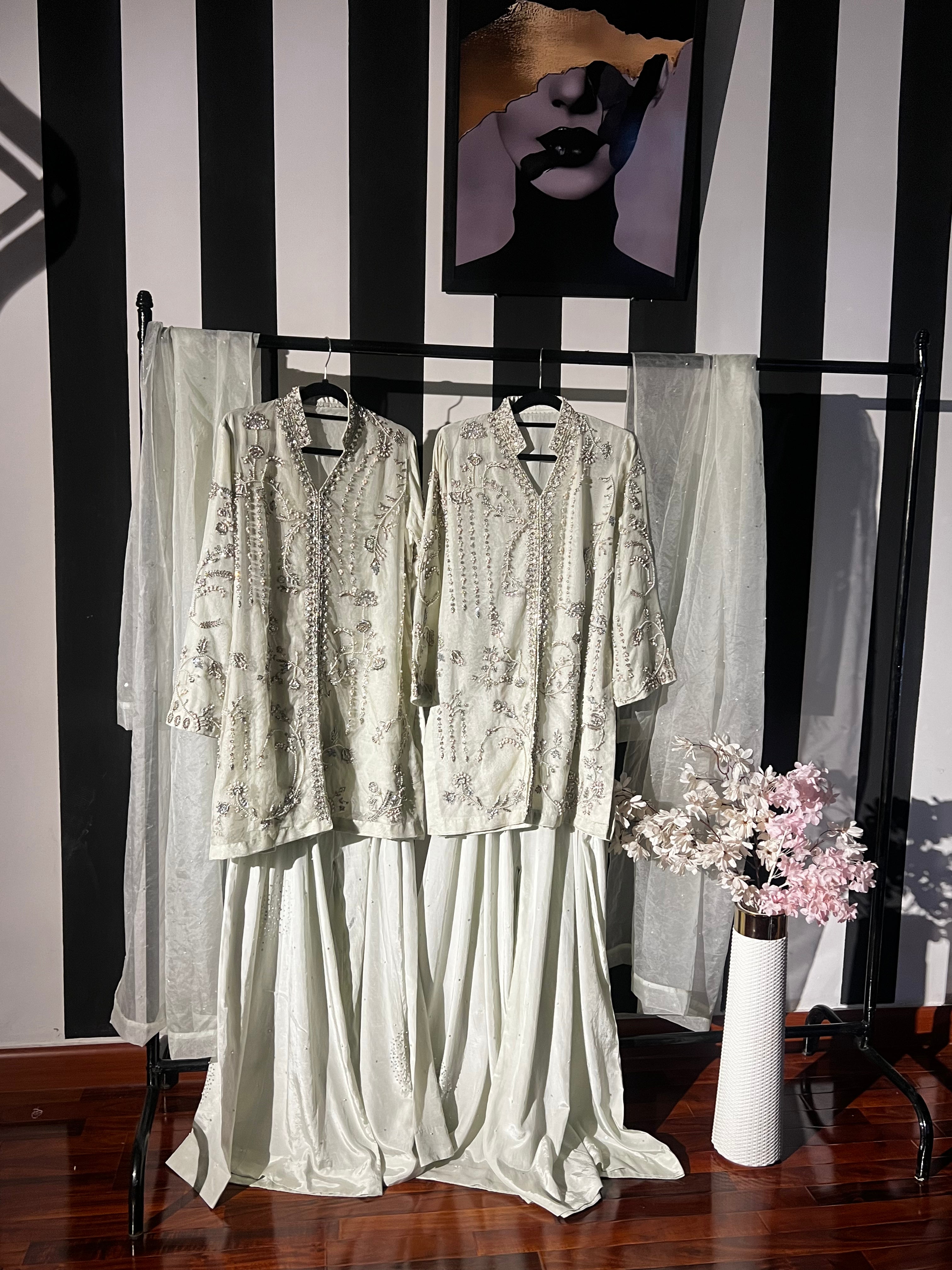 Pearl Mist Embellished Ensemble