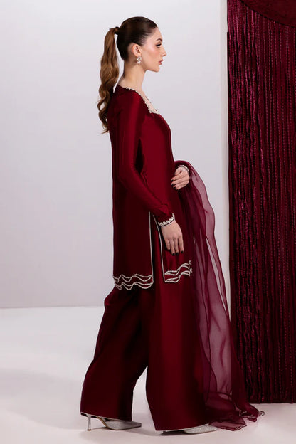 Embroidered Red Kurti