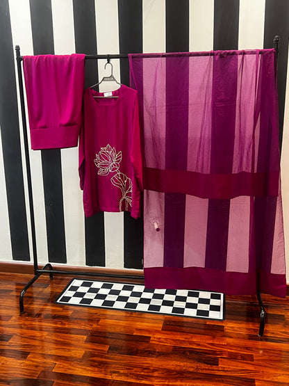 Orchid Bloom Kurta Set