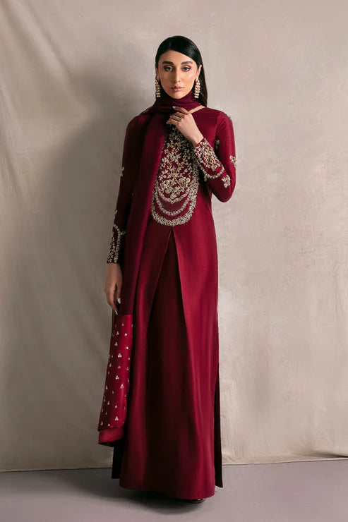 Garnet Empress - korean raw silk - Imperial Maroon