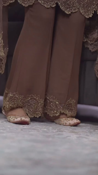 Elegant Brown Ensemble