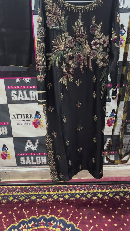 Black Orchid Embroidered Dress