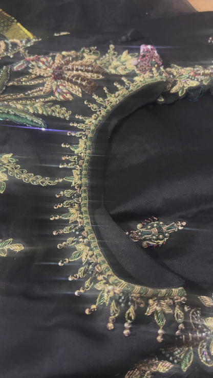 Black Orchid Embroidered Dress