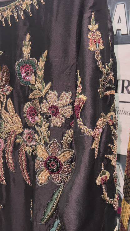 Black Orchid Embroidered Dress