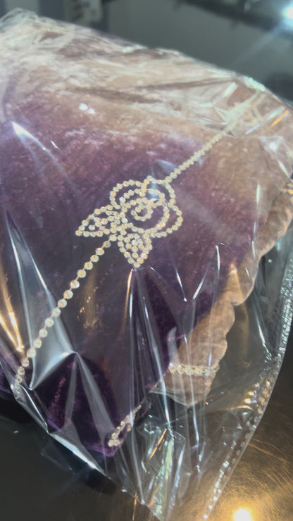 Royal Amethyst Velvet Dress