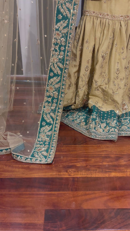 Emerald Noor Sharara Set